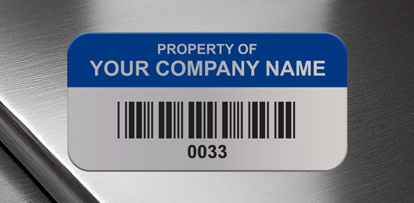 Metal Standard Asset Tags 